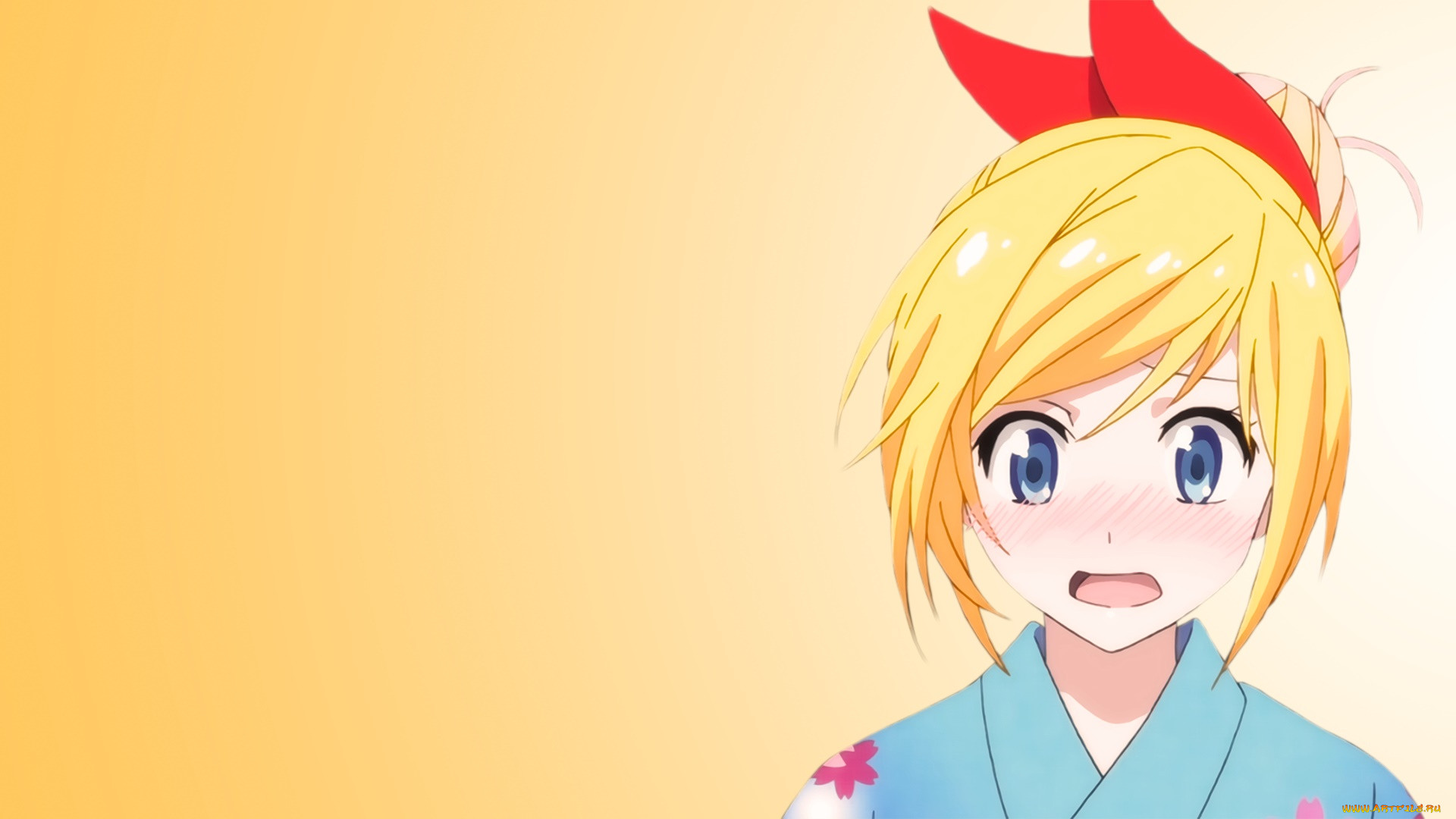 Обои Аниме Nisekoi, обои для рабочего стола, фотографии аниме, nisekoi,  фон, девушка, взгляд Обои для рабочего стола, скачать обои картинки  заставки на рабочий стол.